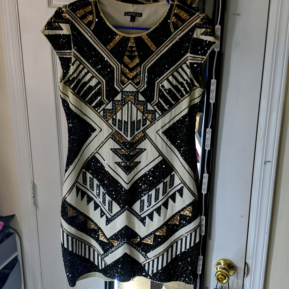 Express sequence dress